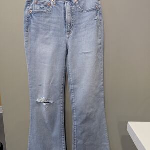 Light Blue Distressed Women's Jeans